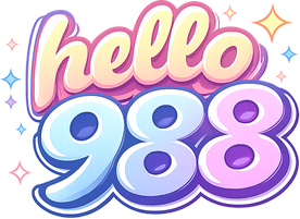 Hello 988 Logo